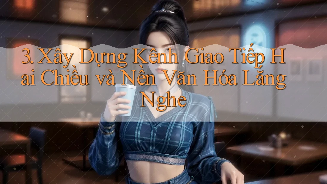 3. Xây Dựng Kênh Giao Tiếp Hai Chiều và Nền Văn Hóa Lắng Nghe