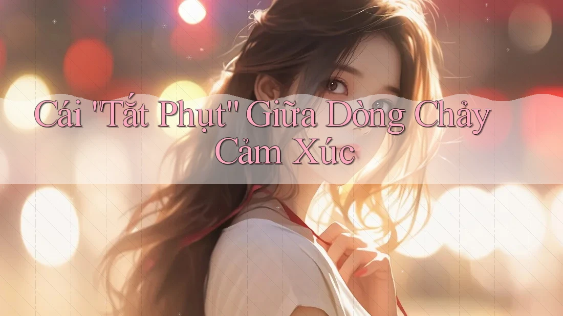 Cái “Tắt Phụt” Giữa Dòng Chảy Cảm Xúc Cái “Tắt Phụt” Giữa Dòng Chảy Cảm Xúc