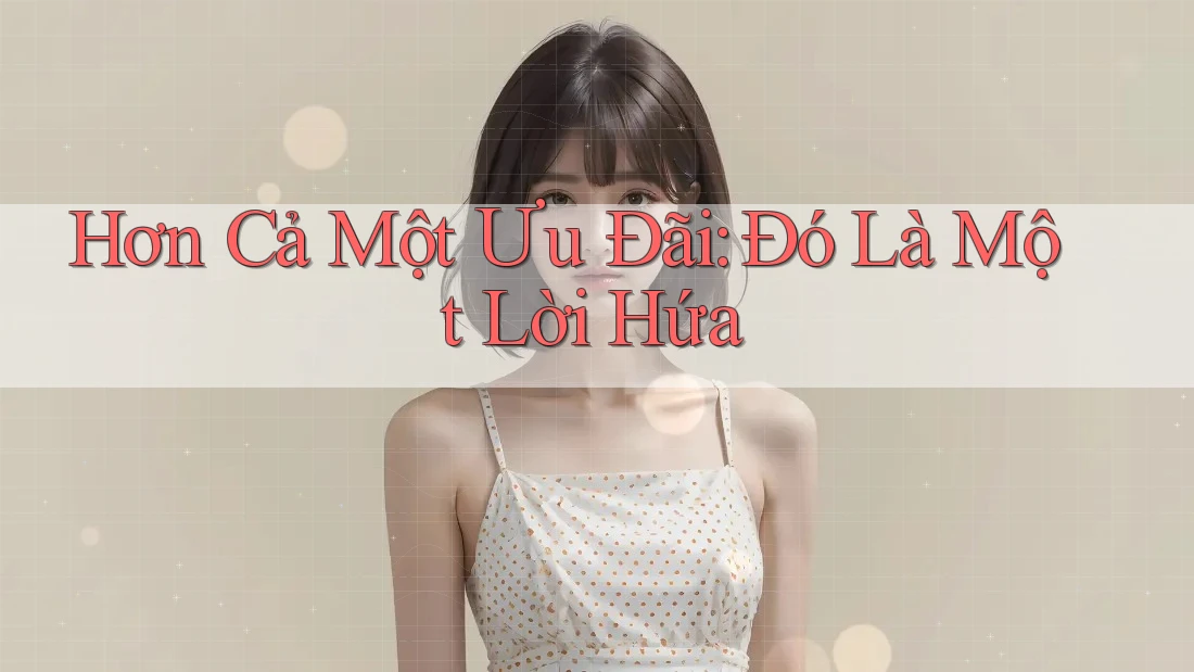 Hơn Cả Một Ưu Đãi: Đó Là Một Lời Hứa Hơn Cả Một Ưu Đãi: Đó Là Một Lời Hứa
