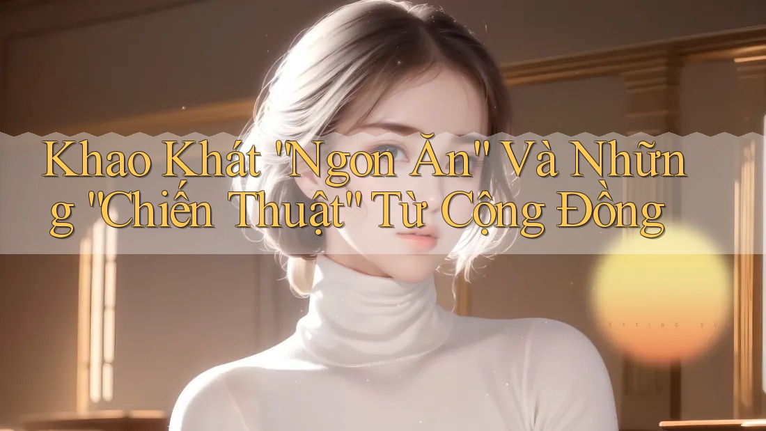 Khao Khát “Ngon Ăn” Và Những “Chiến Thuật” Từ Cộng Đồng