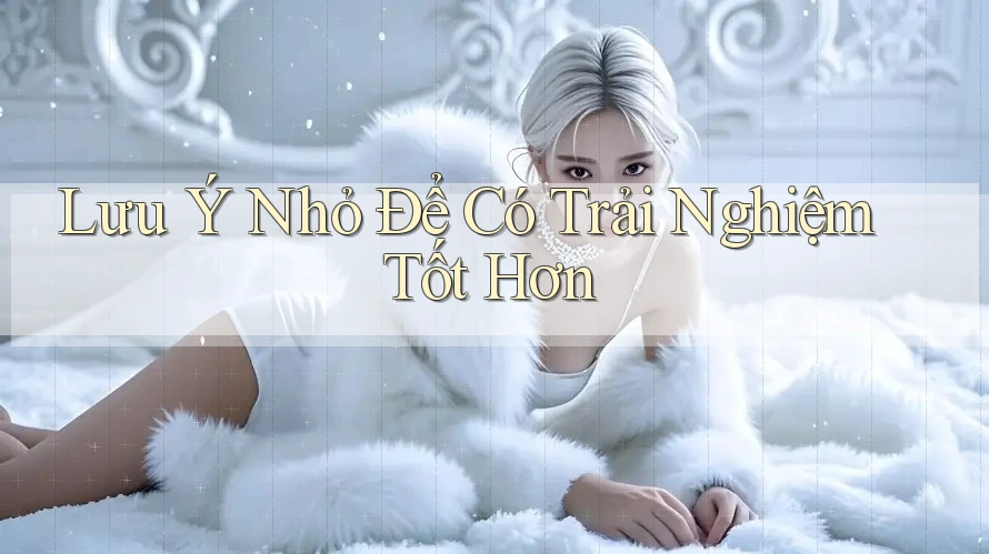 Lưu ý nhỏ để có trải nghiệm tốt hơn Lưu ý nhỏ để có trải nghiệm tốt hơn