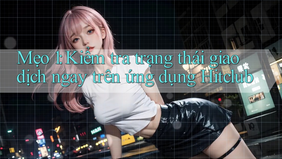 Mẹo 1: Kiểm tra trạng thái giao dịch ngay trên ứng dụng Hitclub Mẹo 1: Kiểm tra trạng thái giao dịch ngay trên ứng dụng Hitclub