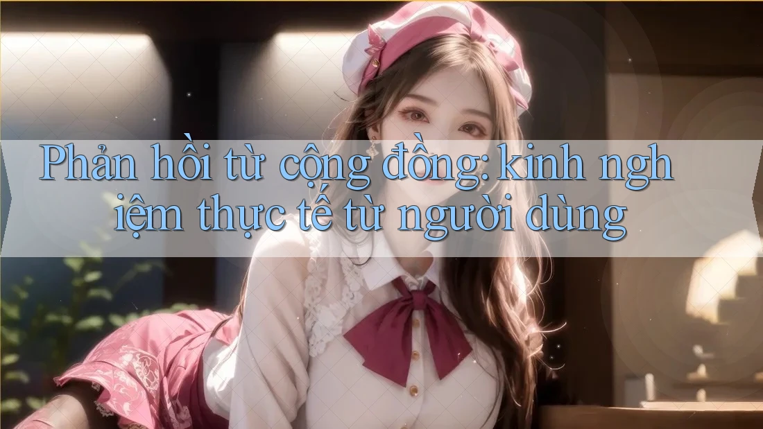 Phản hồi từ cộng đồng: kinh nghiệm thực tế từ người dùng Phản hồi từ cộng đồng: kinh nghiệm thực tế từ người dùng