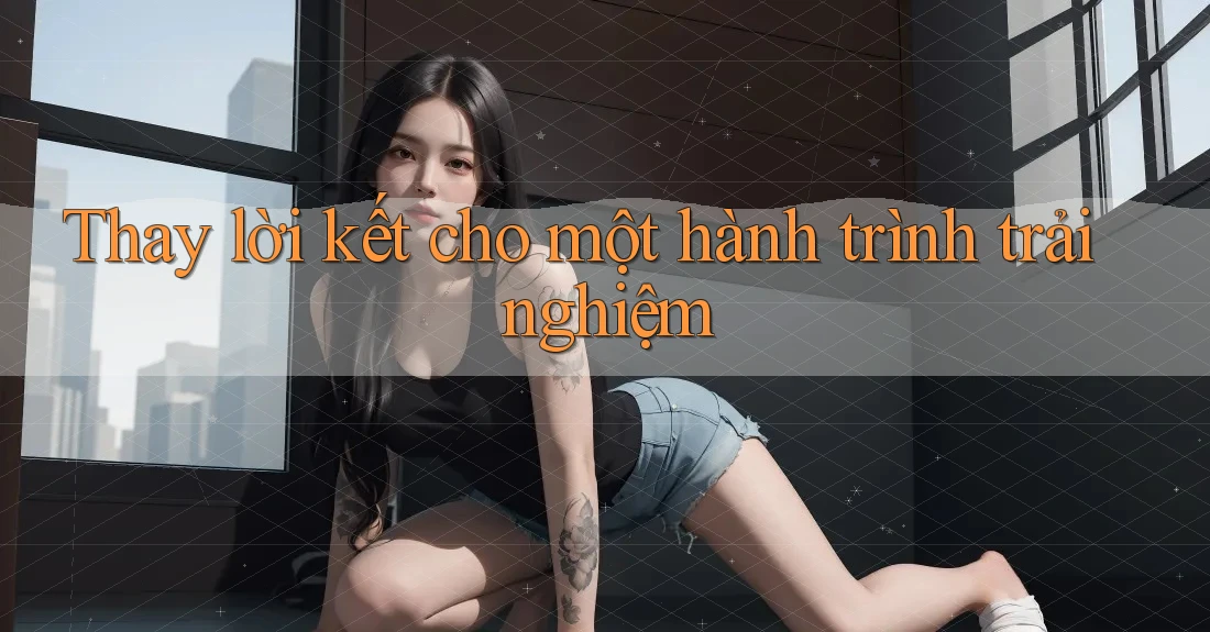 Thay lời kết cho một hành trình trải nghiệm Thay lời kết cho một hành trình trải nghiệm
